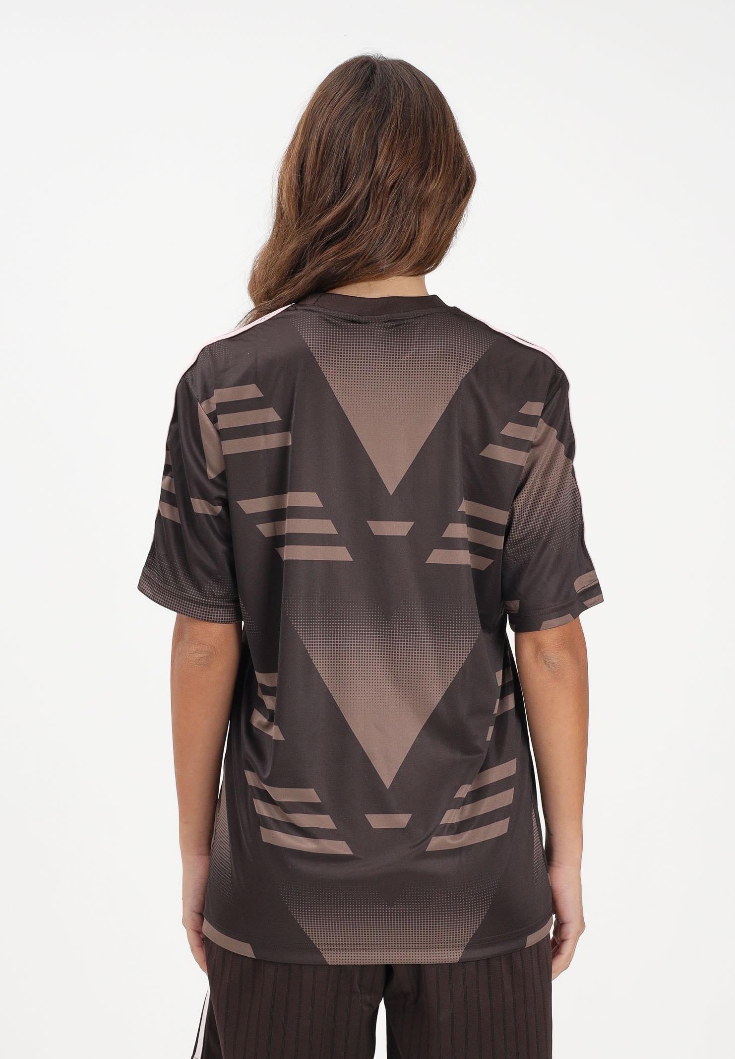 ADIDAS ORIGINALS T-shirt a manica corta LOOSE SPONSORED JERSEY marrone e rosa per uomo e donna KC6429 . ADIDAS ORIGINALS 