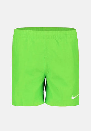 NIKE Shorts mare verde fluo da bambino con swoosh bianco sul fondo gamba NESSB866 311 NIKE 
