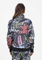 ADIDAS ORIGINALS Felpa con zip adidas X Jeremy Scott Pride AOP nera da donna JY2023  ADIDAS ORIGINALS 