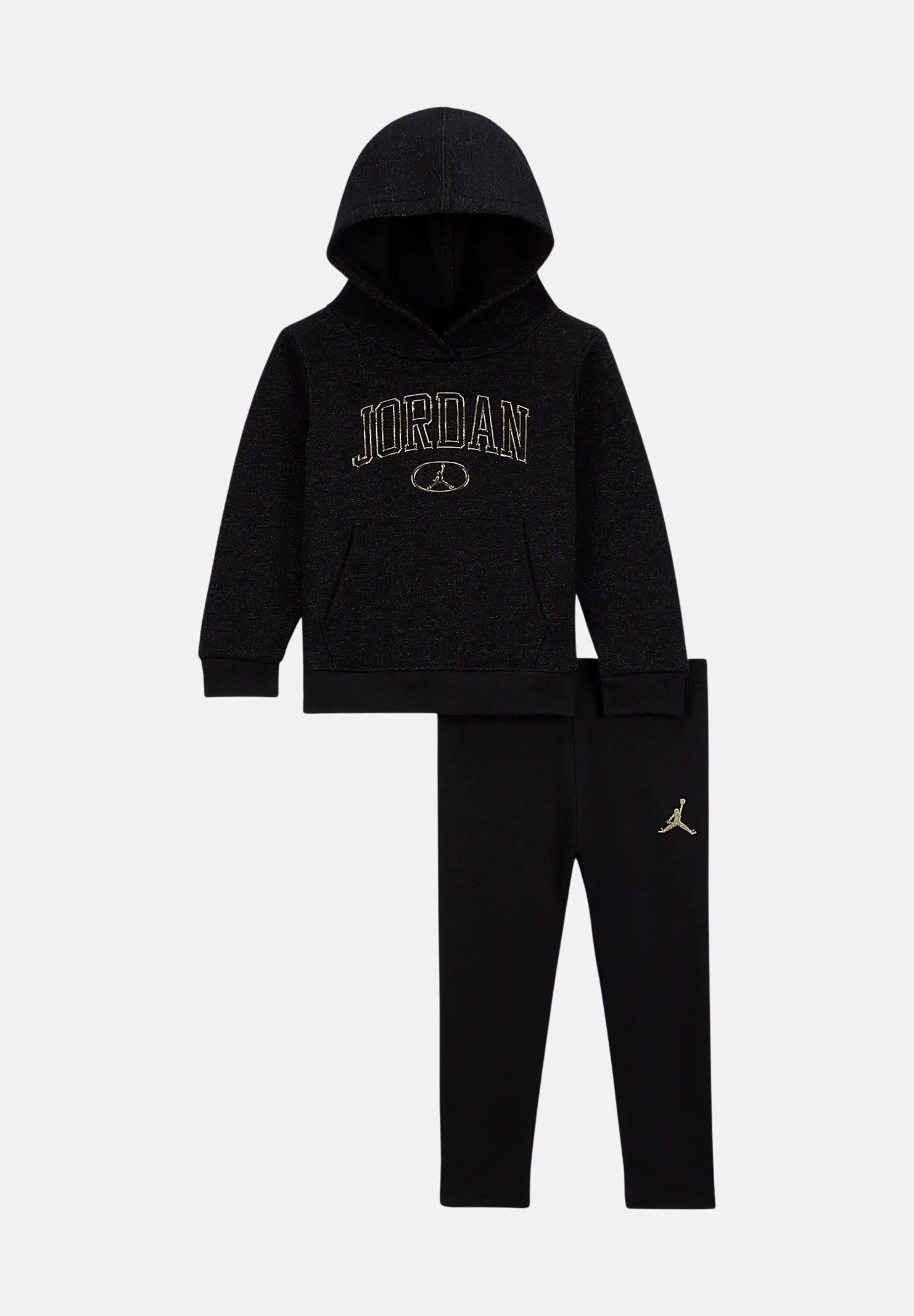 Tuta Dri-FIT "See Me Shine" nera da neonato 15D565 023 JORDAN 