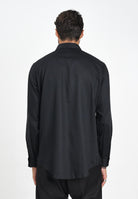 ARMANI EXCHANGE Camicia a manica lunga nera da uomo con logo all-over XM001142AF13131 FC022 ARMANI EXCHANGE 