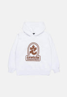 Felpa con cappuccio bianca per bambino e bambina rifinita da stampa logo DQ2907D0AD2-B DQ100 DSQUARED2 