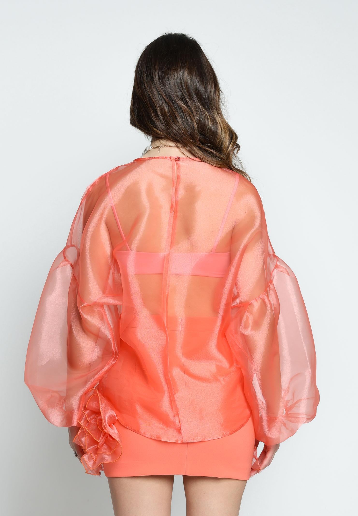 SANTAS Blusa LEMON PIE corallo da donna PV25015 CORALLO SANTAS 