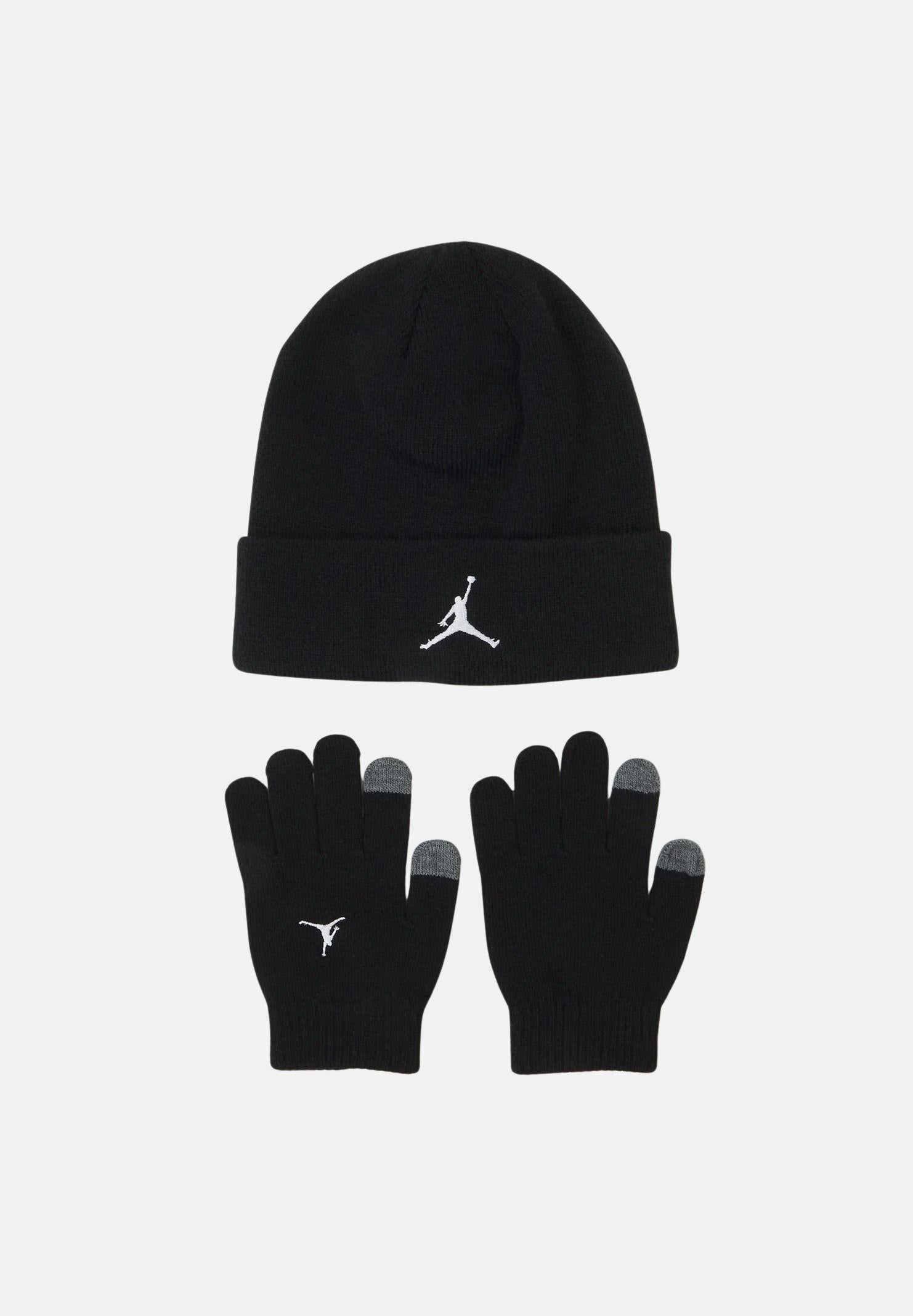 JORDAN Set regalo Essentials composto da berretto e guanti nero per bambino e bambina 9A0836 023 JORDAN 