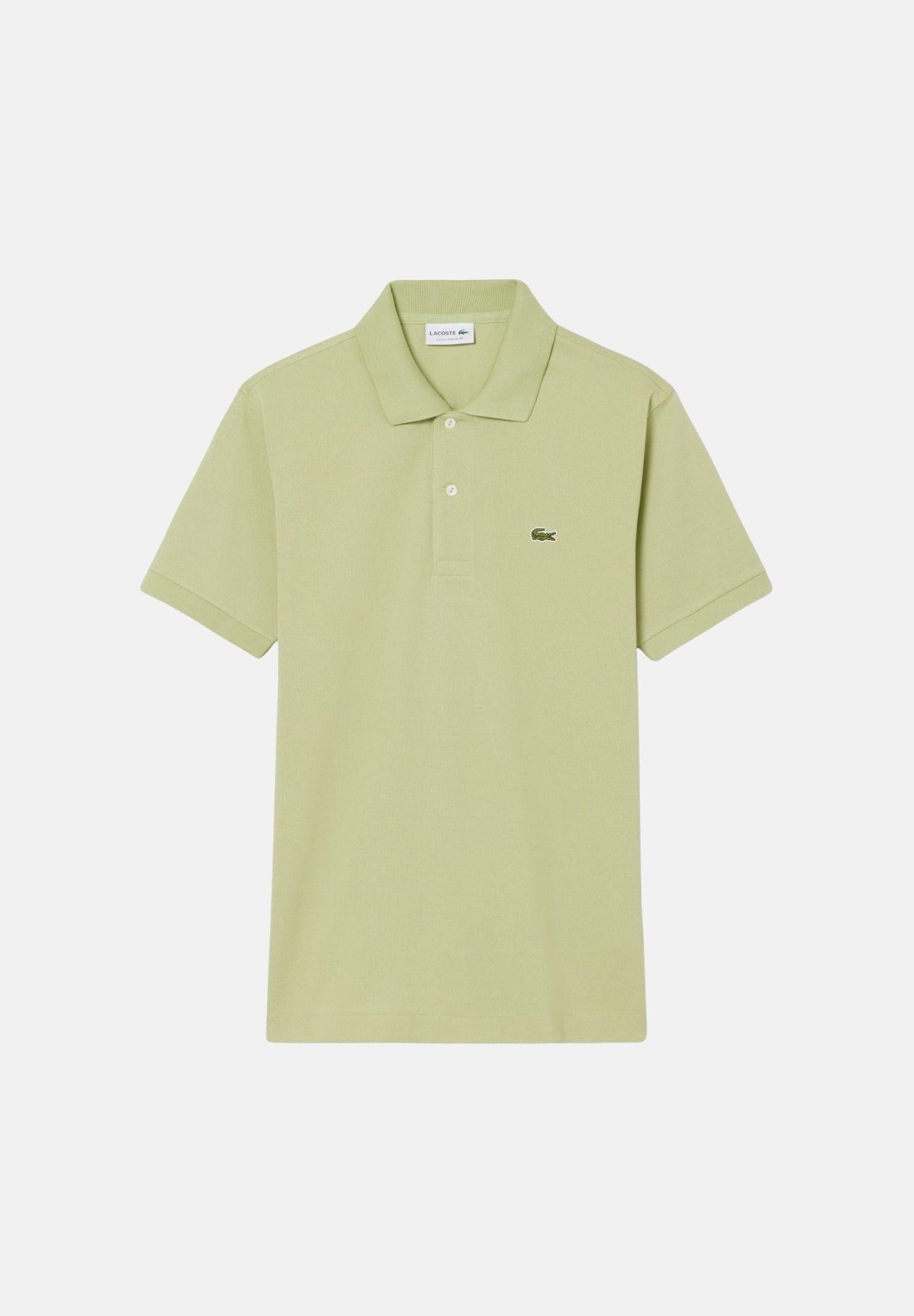 LACOSTE Polo verde chiaro per uomo e donna caratterizzata da patch logo coccodirllo 1212 UYB LACOSTE 