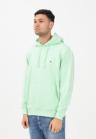 TOMMY HILFIGER Felpa con cappuccio verde menta da uomo MW0MW37235 LXY TOMMY HILFIGER 