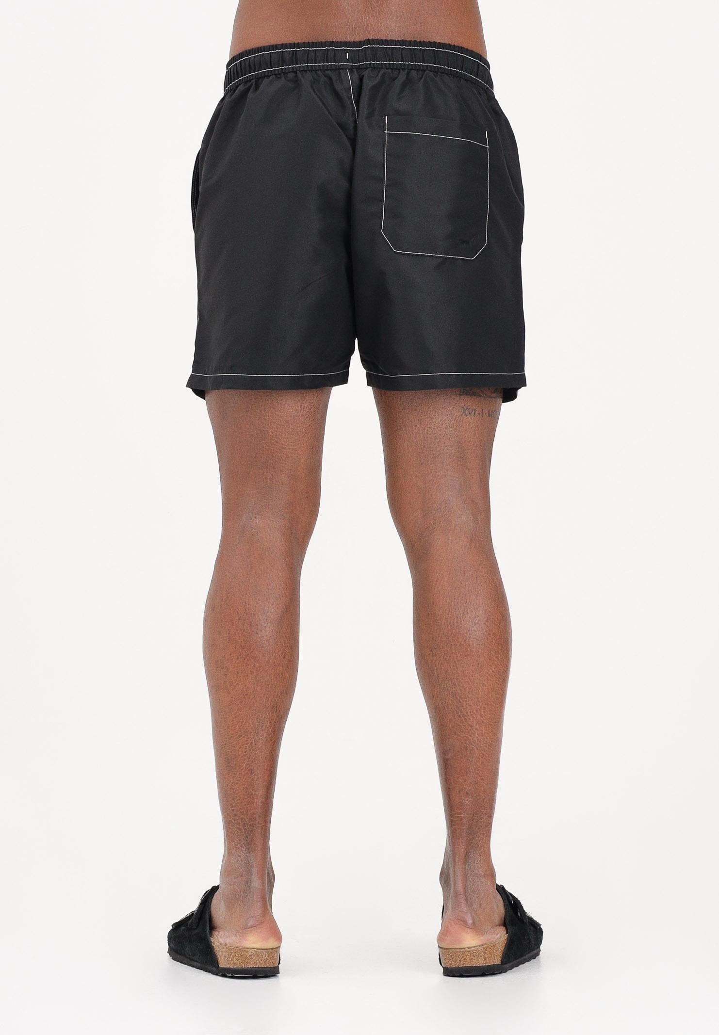 TOMMY HILFIGER Shorts mare nero da uomo con logo UM0UM03852 BDS TOMMY HILFIGER 