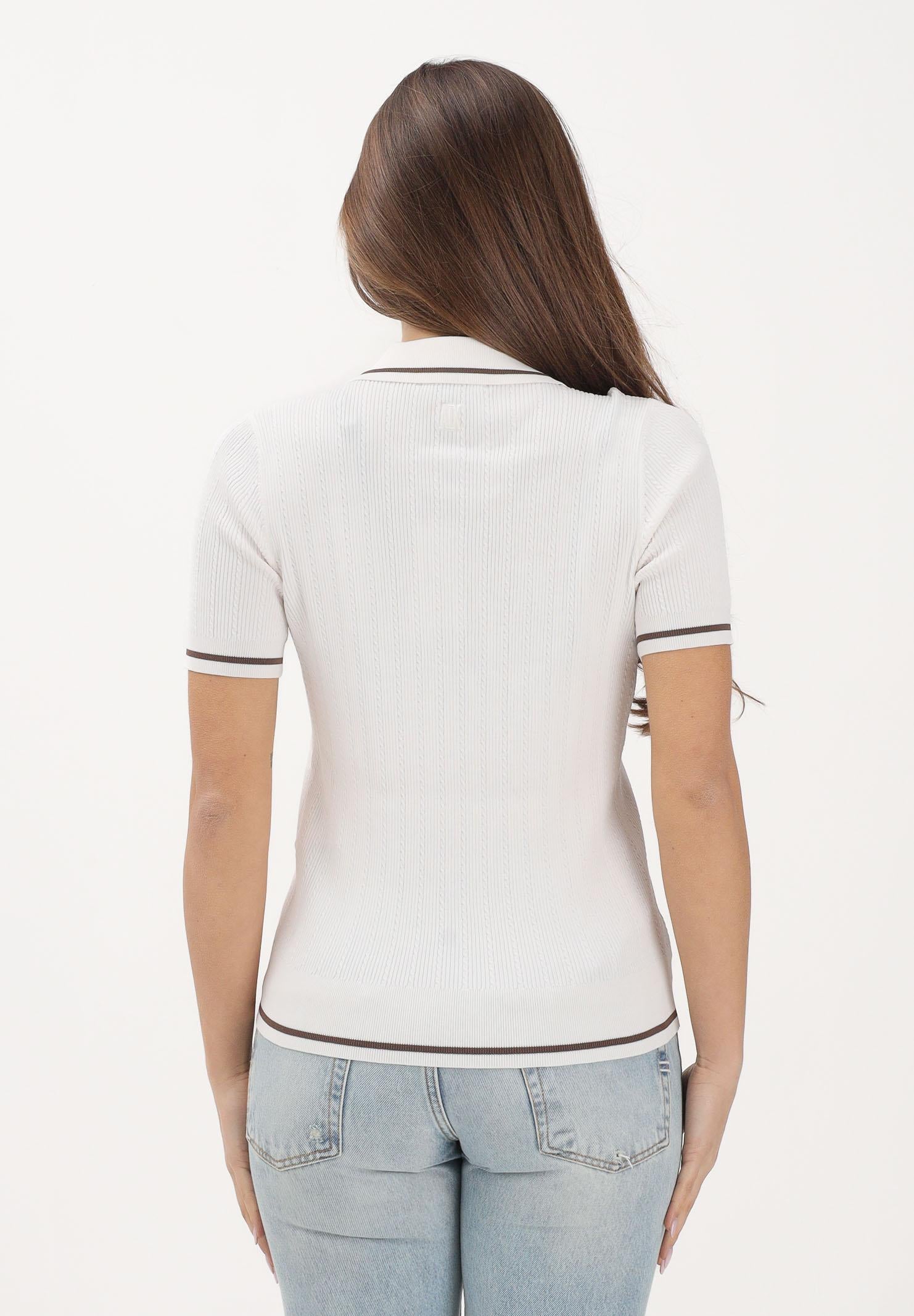 ARMANI EXCHANGE Polo a manica corta panna da donna XW001897AF10352 U1003 ARMANI EXCHANGE 