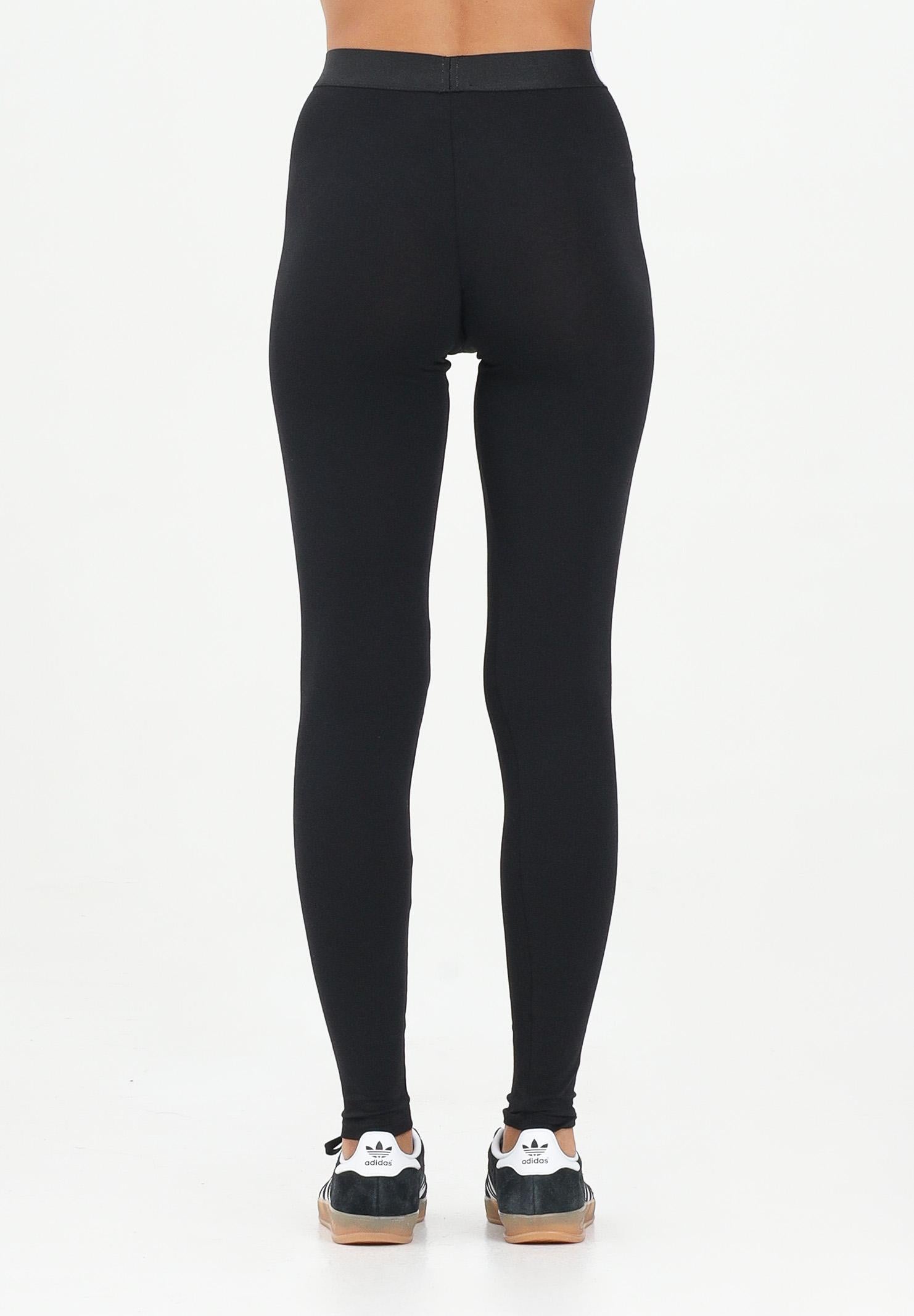 DSQUARED2 Leggings nero da donna con elastico logato D8LM05860 010 DSQUARED2 