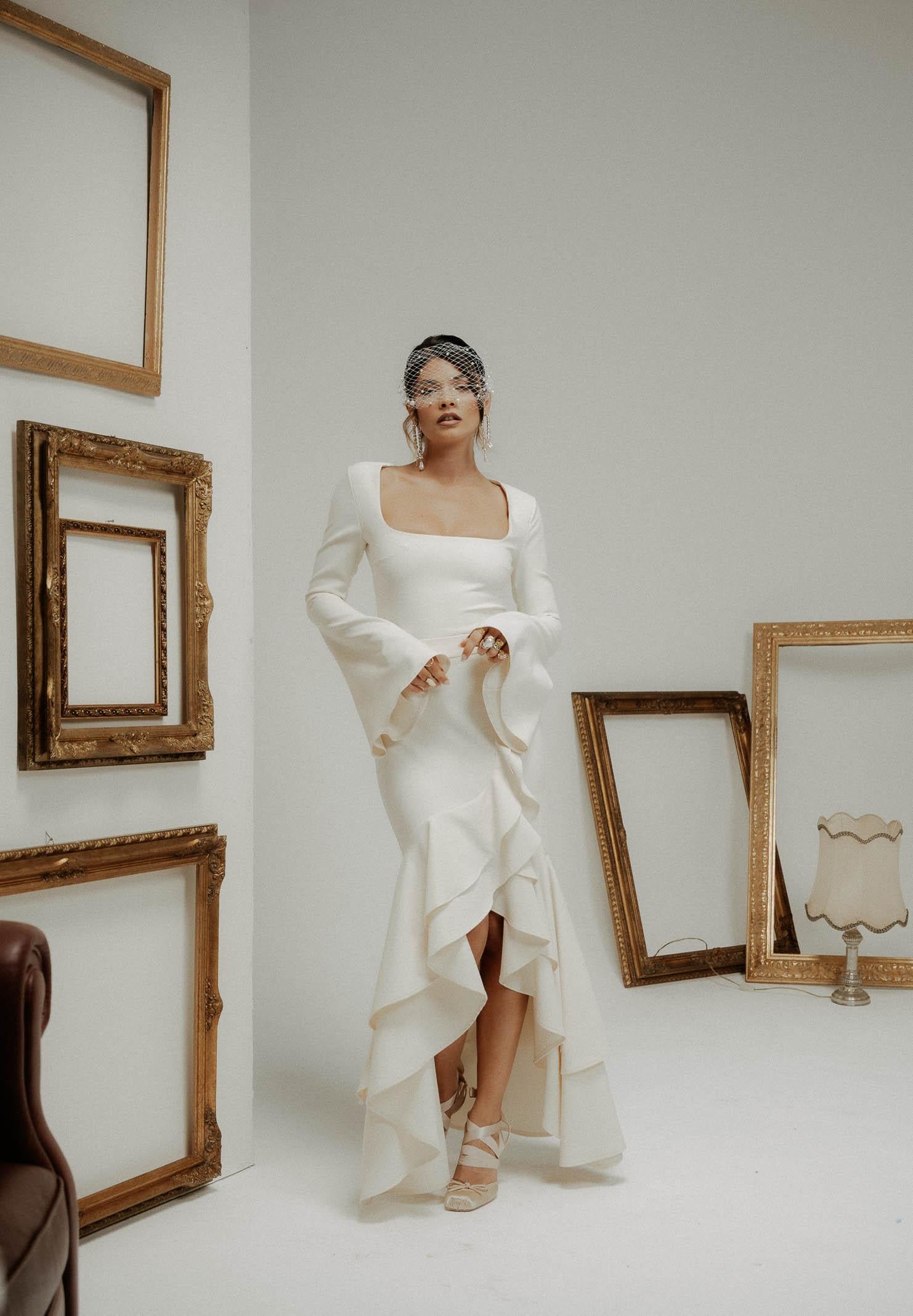 SANTAS Gonna lunga ÉLAN panna da donna PV2606 PA SANTAS 