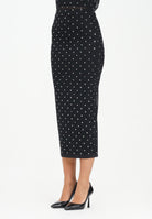 ALMA SANCHEZ Gonna midi Gapi nera da donna AS2526124RT 999 ALMA SANCHEZ 