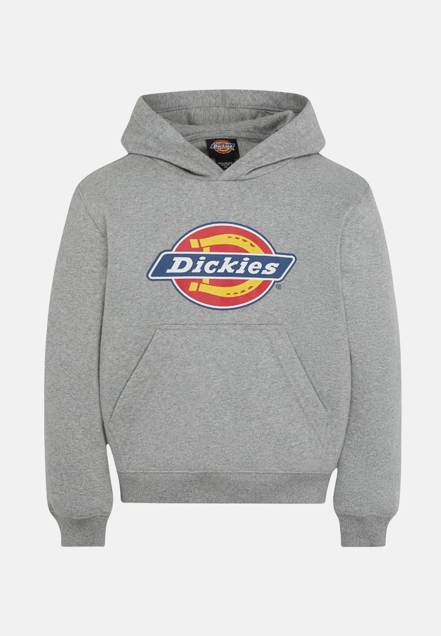 Felpa con cappuccio Icon Logo grigia per bambino e bambina DK0KWR270H21 0H21 DIckies 