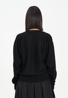 PINKO Maglioncino girocollo nero da donna con logo Love Birds 105417A18M Z99 PINKO 