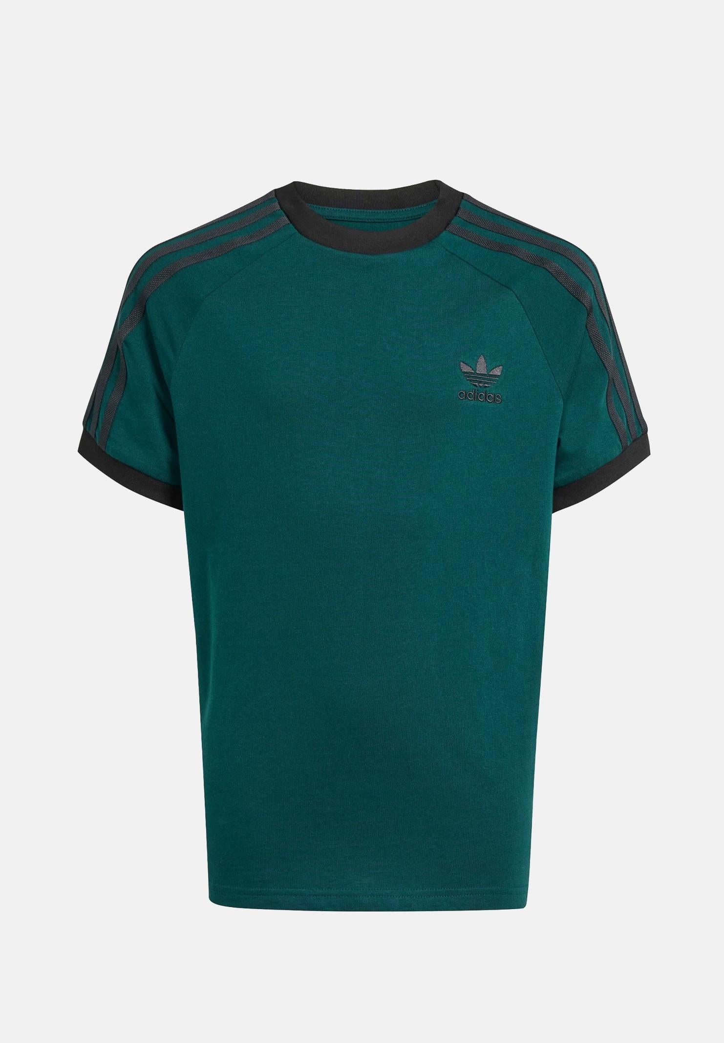 ADIDAS ORIGINALS T-shirt a manica corta Adicolor 3-Stripes verde per bambino e bambina JV8581 . ADIDAS ORIGINALS 
