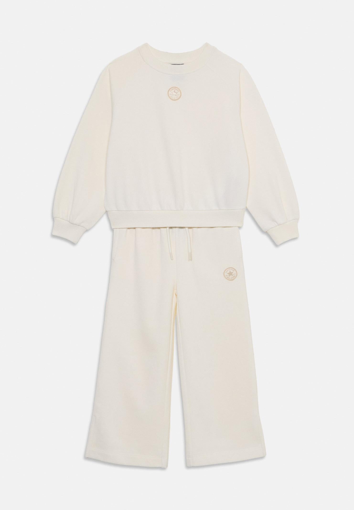 CONVERSE Tuta panna da bambina con logo 3CH415 W2Y CONVERSE 