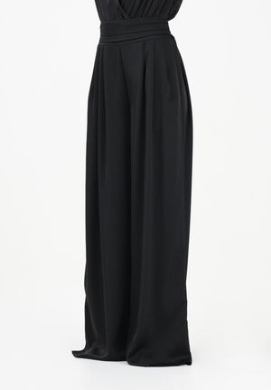 SHIT Pantalone elegante a palazzo nero da donna SH26048 NE SHIT 