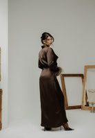 SANTAS Abito lungo DIVINE marrone da donna PV2614 MA SANTAS 