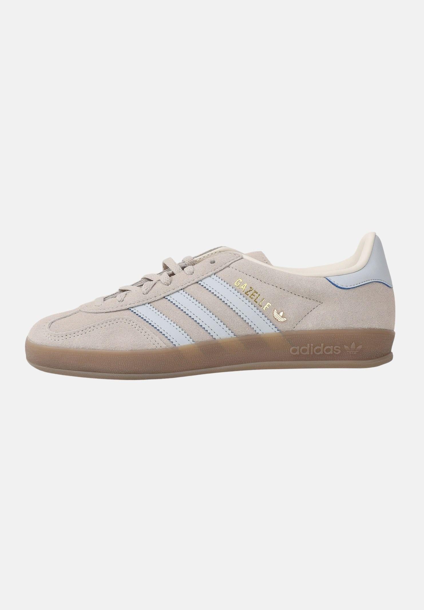 ADIDAS ORIGINALS Sneakers Gazelle Indoor grigie e azzurre per uomo e donna JR2432 . ADIDAS ORIGINALS 