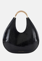 ELISABETTA FRANCHI Shopper nera da donna con stampa cocco BS27A56E2 110 ELISABETTA FRANCHI 