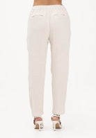 ONLY Pantalone panna da donna con cintura coordinata 15367751 MO ONLY 
