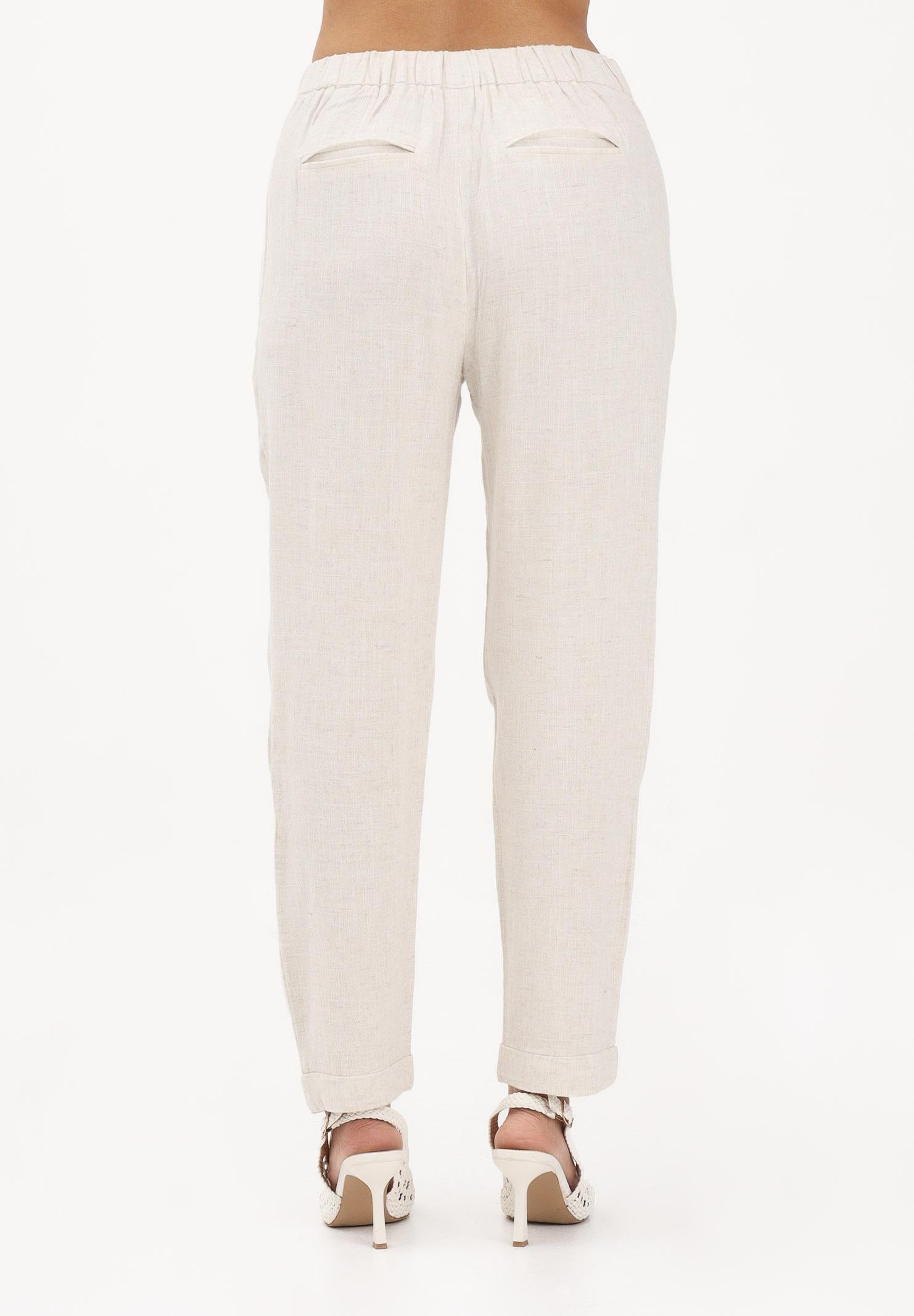 ONLY Pantalone panna da donna con cintura coordinata 15367751 MO ONLY 