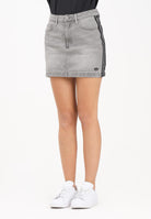 ADIDAS ORIGINALS Gonna di jeans Adicolor 3-Stripes grigia da donna JW2657  ADIDAS ORIGINALS 