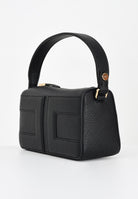 ELISABETTA FRANCHI Borsa a spalla nera da donna con logo BS55A56E2 110 ELISABETTA FRANCHI 