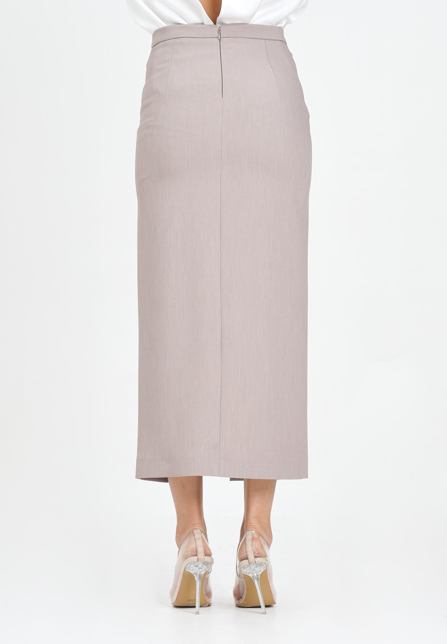 SIMONA CORSELLINI Gonna longuette beige da donna A25CPGO00901-C00038 V0703 SIMONA CORSELLINI 