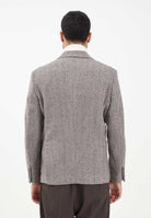 SELECTED HOMME Giacca da uomo realizzata con motivo spigato nei toni del marrone e del beige 16098742 BrownRice SELECTED HOMME 