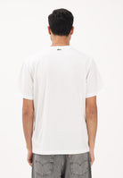 LACOSTE T-shirt a manica corta bianca da uomo con marchio goffrato<BR/> TH0753 70V LACOSTE 