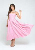 SANTAS Abito midi MARSHMALLOW rosa da donna PV2509 ROSA SANTAS 
