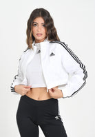 ADIDAS ORIGINALS Giacca a vento Teamgeist adicolor Cropped bianca da donna JZ8275  ADIDAS ORIGINALS 