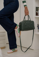 ARMANI EXCHANGE Borsa a spalla verde da donna con ricamo logo XW001566AF15634 U7304 ARMANI EXCHANGE 