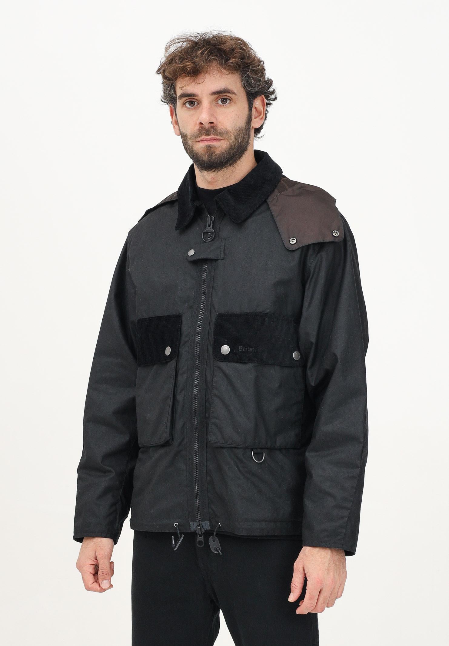 Giubbotto Re-Engineered Spey nero da uomo 242-MWX2341MWX BK11 BARBOUR 