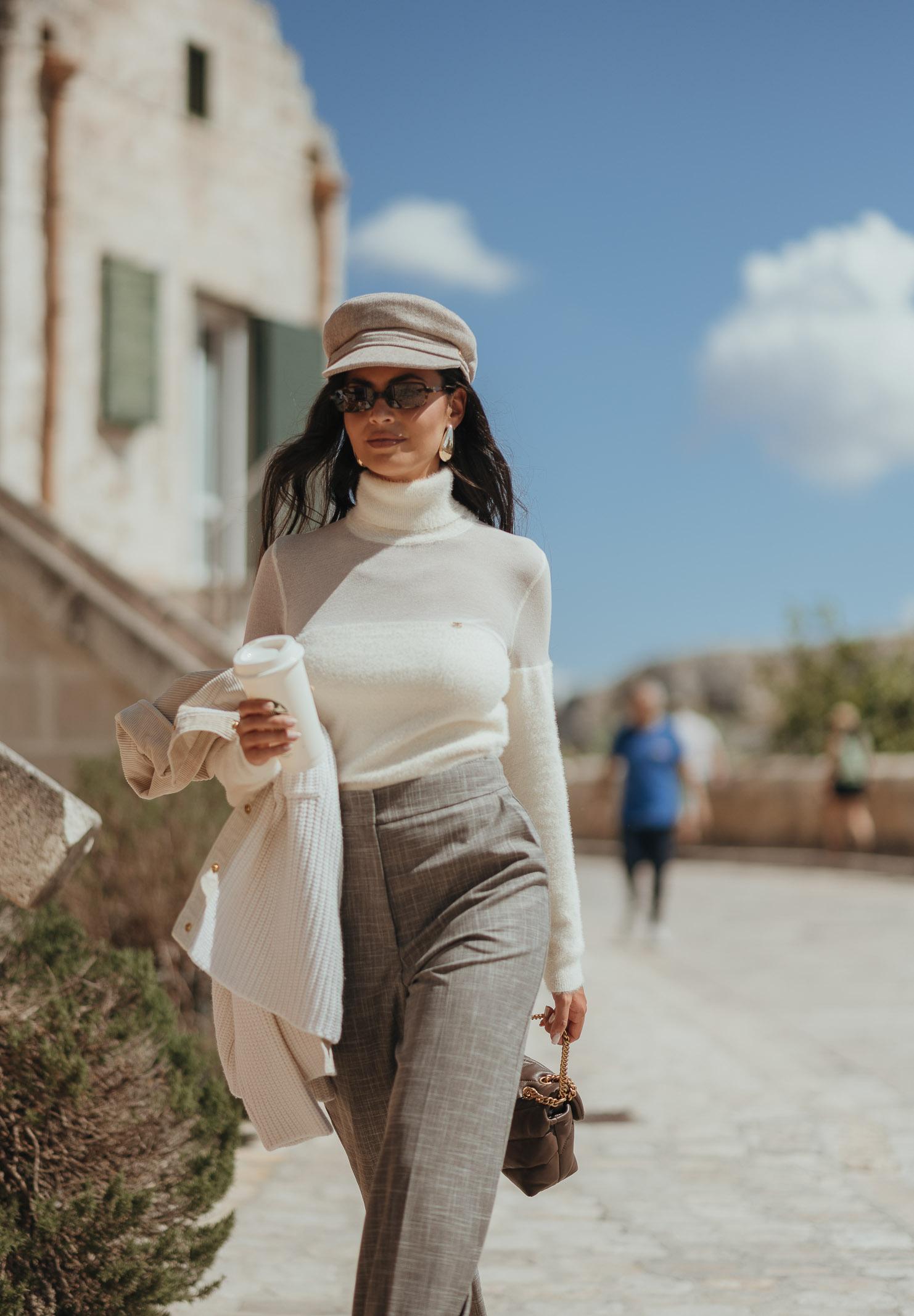 ELISABETTA FRANCHI Maglione a collo alto panna da donna MK54T57E2 DZ9 ELISABETTA FRANCHI 