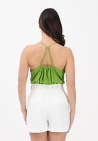 ELISABETTA FRANCHI Body verde da donna con spalline incrociate sul retro BO01461E2 EV3 ELISABETTA FRANCHI 