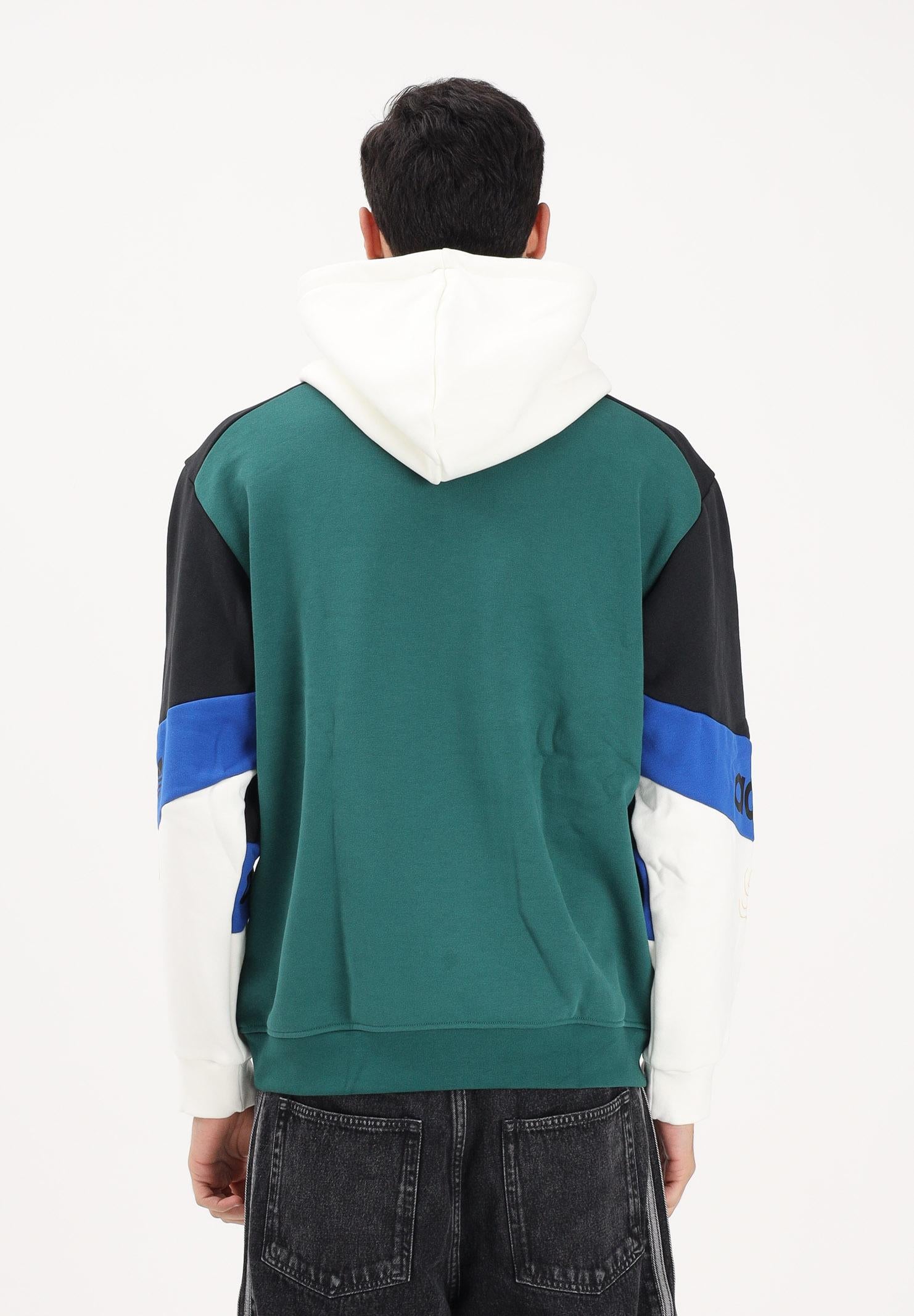 ADIDAS ORIGINALS Felpa con cappuccio Archive Football multicolore da uomo KD1438 . ADIDAS ORIGINALS 