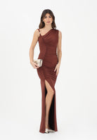 ALMA SANCHEZ Abito lungo Akisal marrone da donna AS26058EL CI ALMA SANCHEZ 