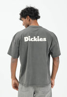 DICKIES SLAYDEN GD t-shirt a manica corta da uomo nera con stampa panna. DK0A87QRBLK1 . DIckies 
