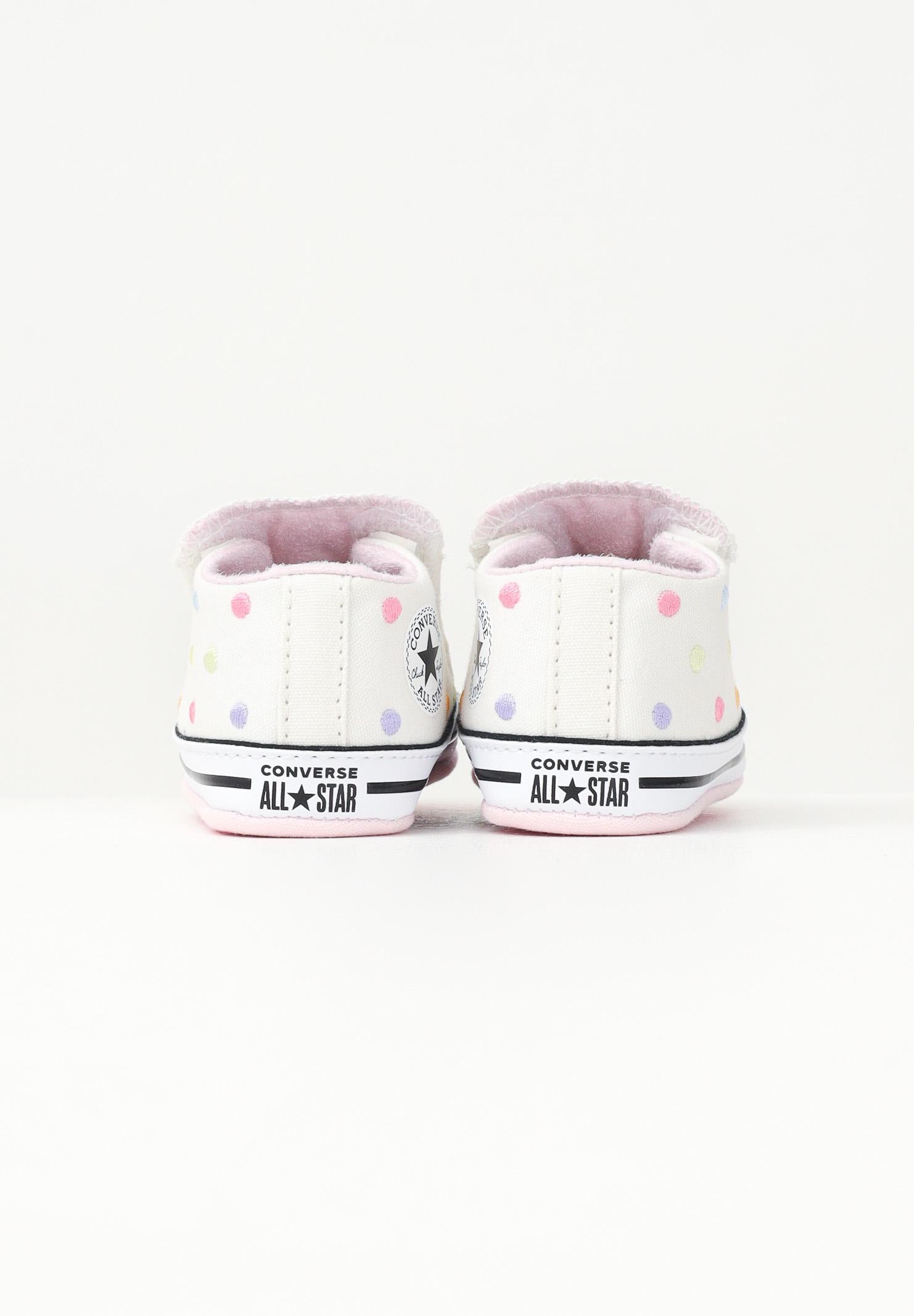 CONVERSE Scarpe da culla Chuck Taylor All Star Embroidered Polka Dots Easy On bianche da neonato