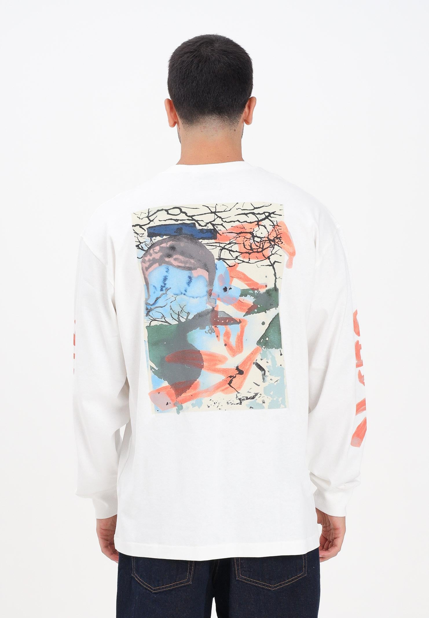 VANS T-shirt a manica lunga RAW INSTINCT bianca da uomo VN000R96FS81  VANS 