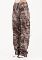 ELISABETTA FRANCHI Jeans cacao da donna con stampa alligatore PJ31D61E2 644 ELISABETTA FRANCHI 