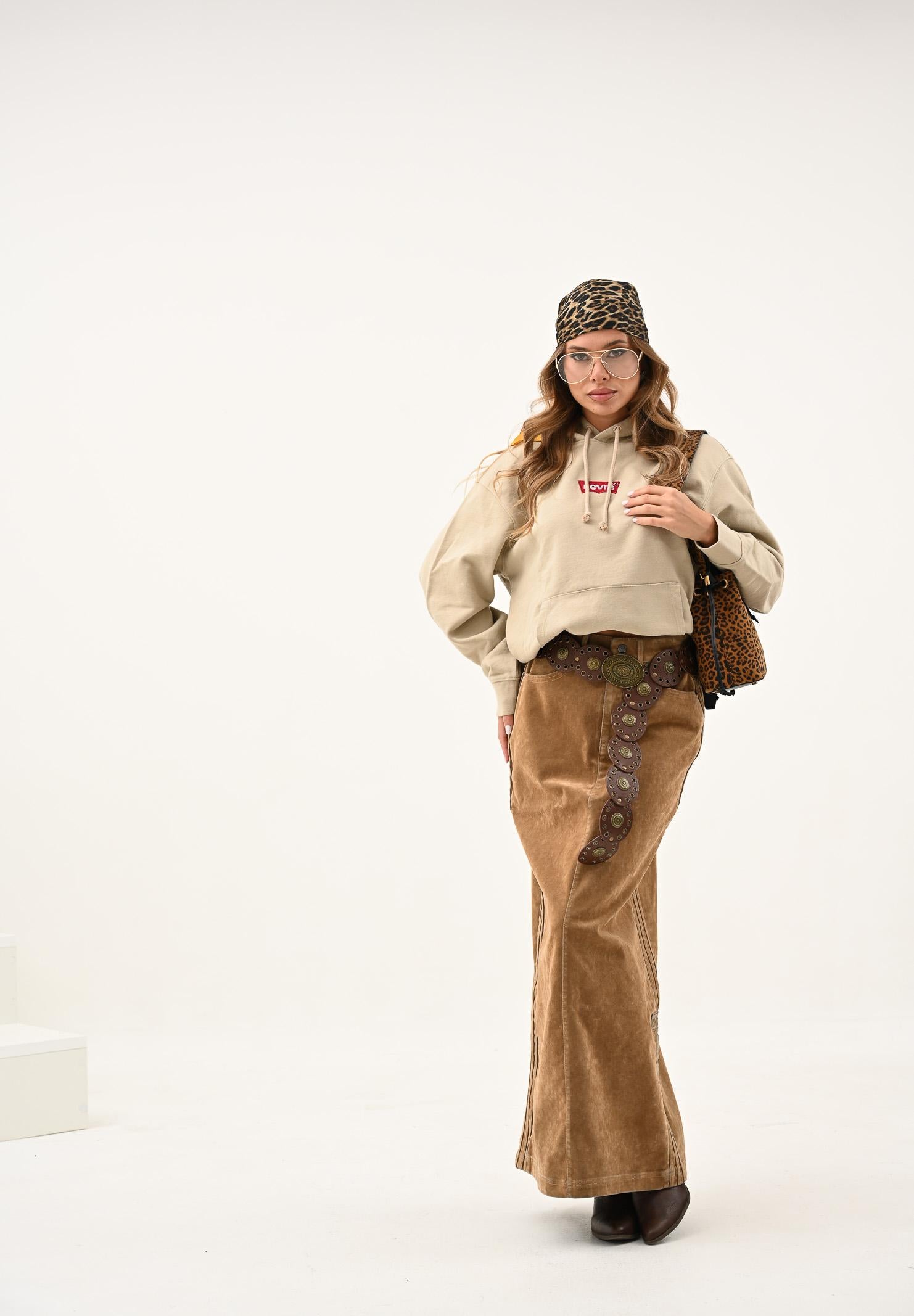 LEVI'S® Felpa con cappuccio beige da uomo rifinita da stampa sul retro 38479-0423  LEVI'S® 