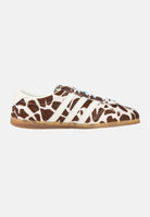 ADIDAS ORIGINALS Sneakers GAZELLE LO PRO panna e marrone da donna con fantasia giraffa KH9013 . ADIDAS ORIGINALS 