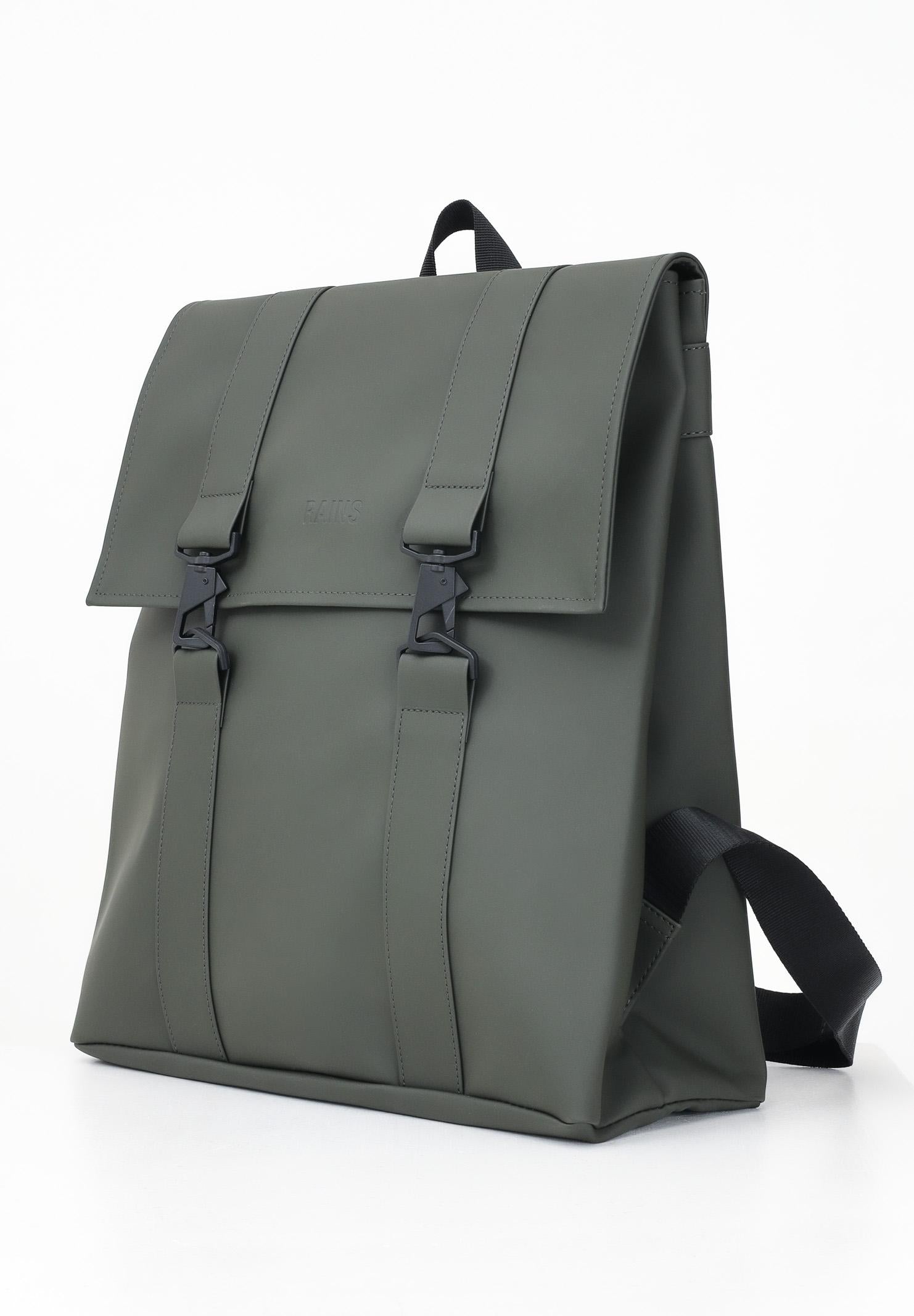 RAINS Zaino MSN verde per uomo e donna RA13300 GREE RAINS 