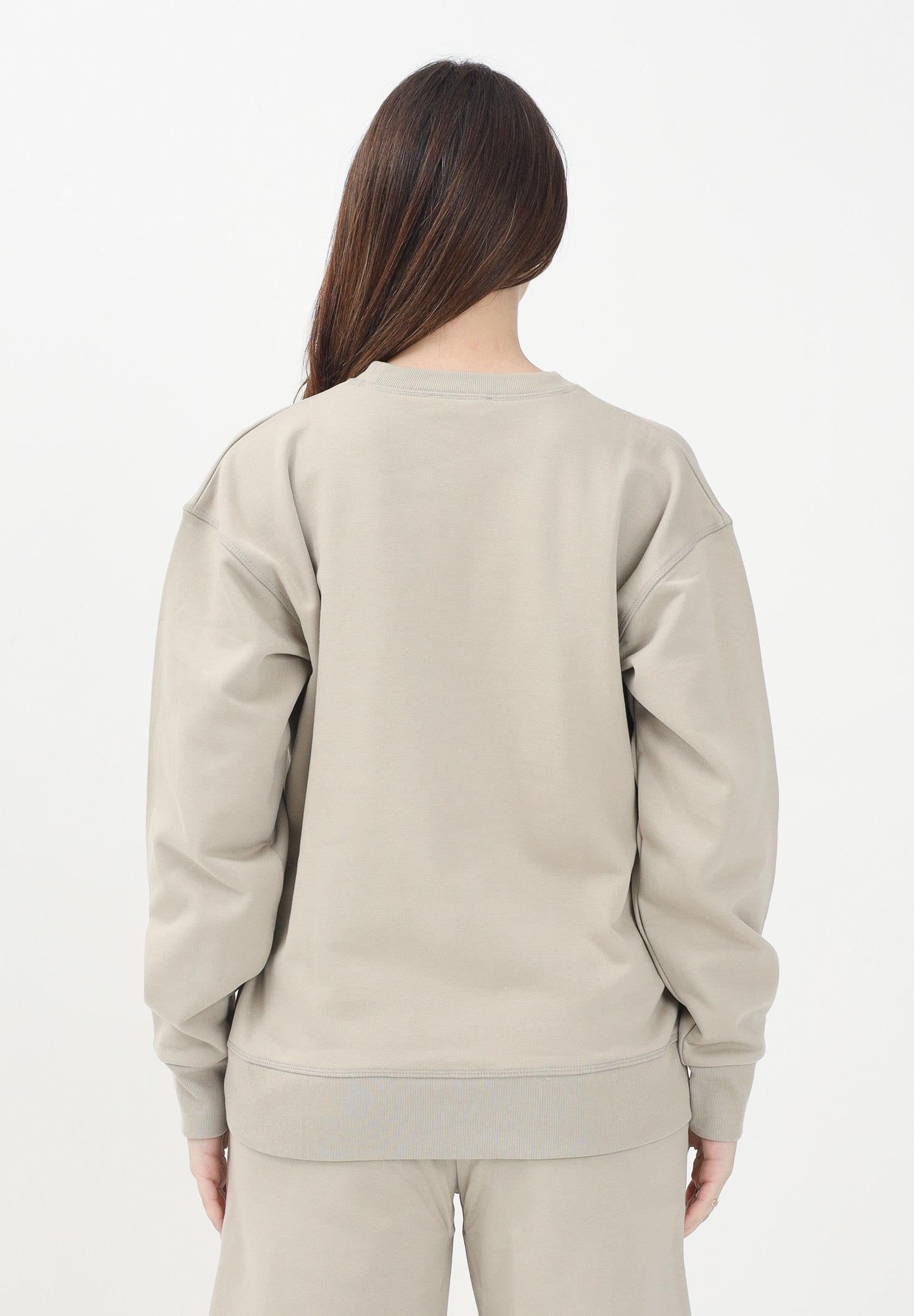DSQUARED2 Felpa girocollo beige per donna, ragazzi e bambini con stampa logo DQ2739D0094 DQ717 DSQUARED2 