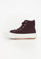 Sneakers Chuck Taylor All Star EVA Lift Platform Suede bordeaux da bambina A11597C  CONVERSE 