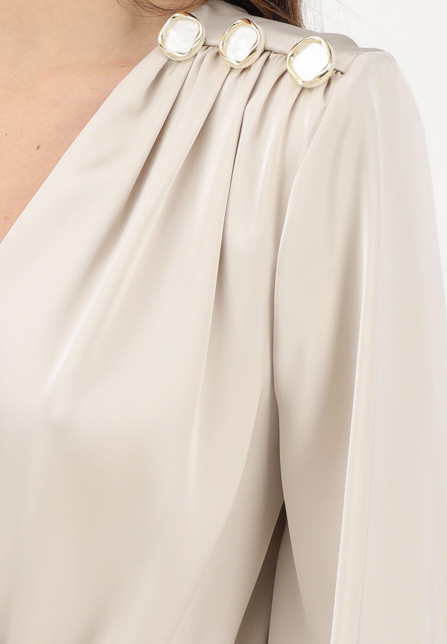 SHIT Body color pietra da donna con spilla e bottoni SH26047 PI SHIT 