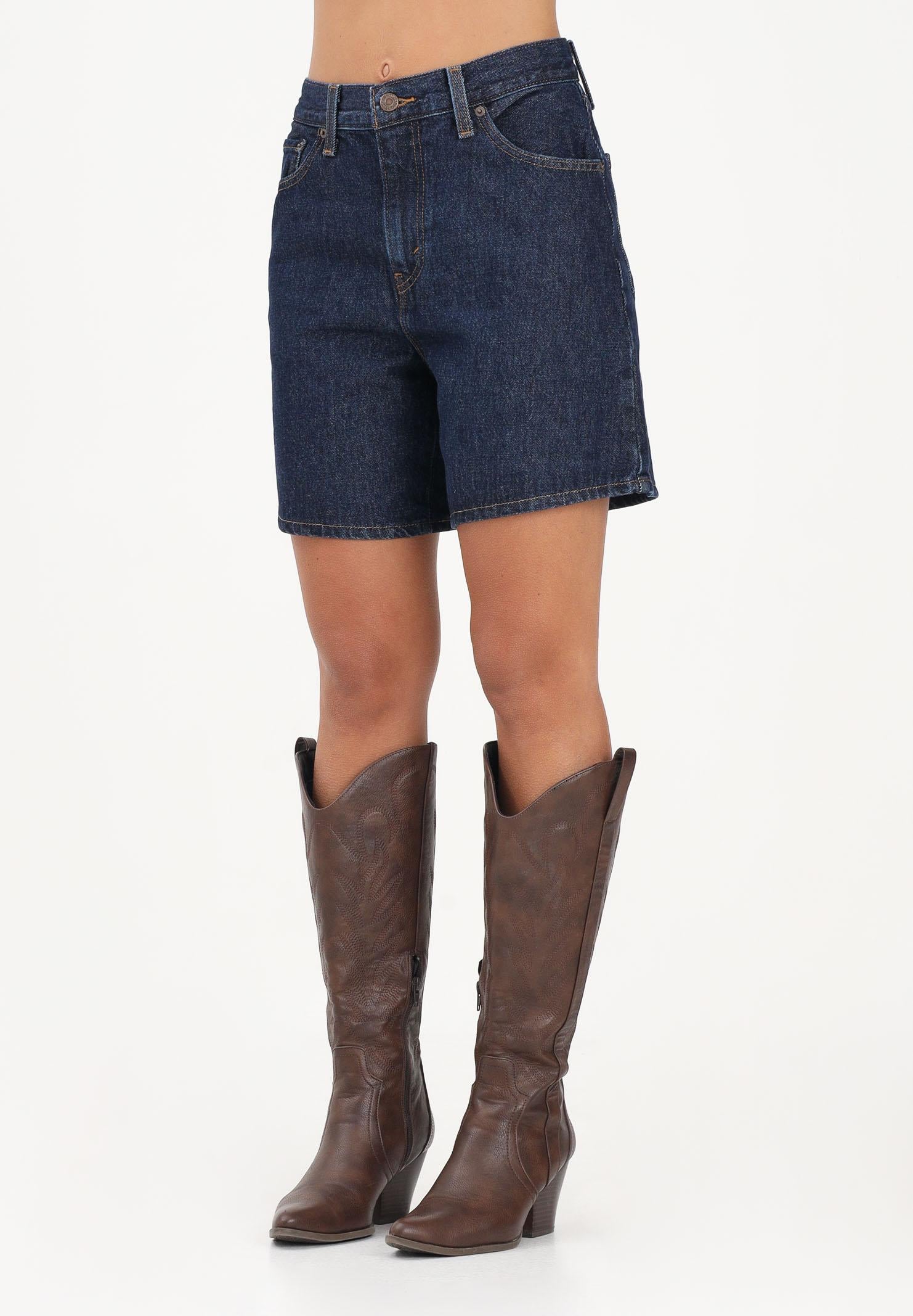 LEVI'S Shorts High Rise Baggy in denim blu da donna A9311-0006 . LEVI'S® 