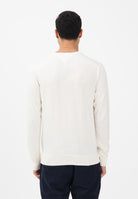 TOMMY HILFIGER Maglioncino girocollo panna da uomo con logo MW0MW39999 Z00 TOMMY HILFIGER 